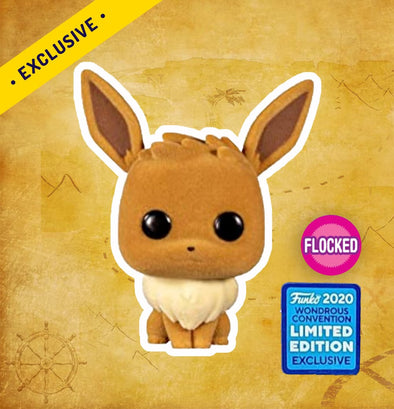 Eevee (Flocked) - 2020 Wondrous Convention Limited Edition Exclusive | Collectors Station | Funko Pop, Figpin, Toys and collectible 