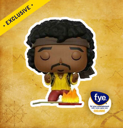 Jimi Hendrix (Burning Guitar) - FYE Limited Edition Exclusive | Collectors Station | Funko Pop, Figpin, Toys and collectible 