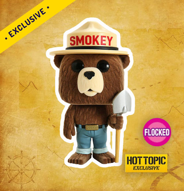 Smokey Bear (Flocked) - Hot Topic Limited Edition Exclusive | Collectors Station | Funko Pop, Figpin, Toys and collectible 