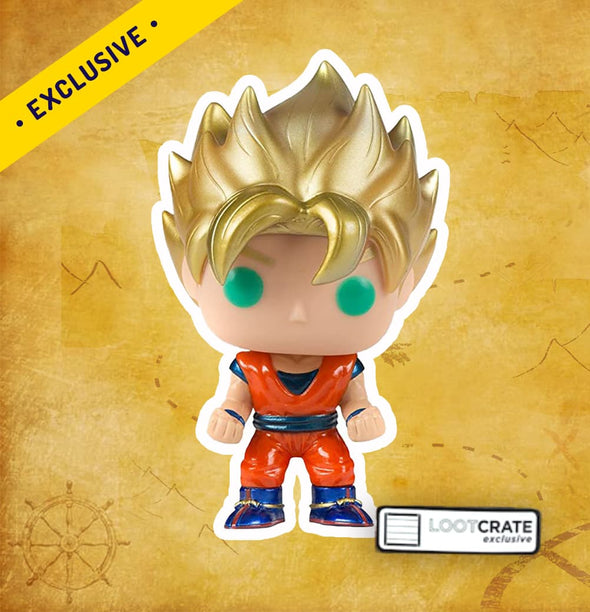 Super Saiyan Goku (Metallic) - Loot Crate Limited Edition Exclusive | Collectors Station | Funko Pop, Figpin, Toys and collectible 