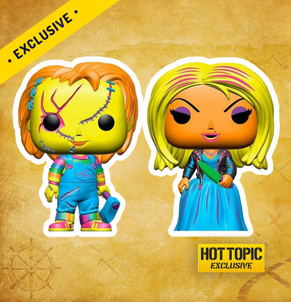 Chuck & Tiffany (2-Pack) (Black Light) - Hot Topic Limited Edition Exclusive