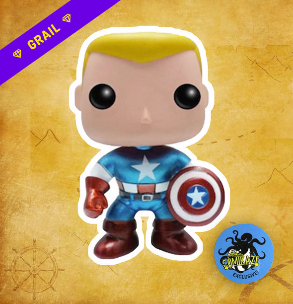 Captain America (Unmasked) (Metallic) - Comikaze Limited Edition Exclusive