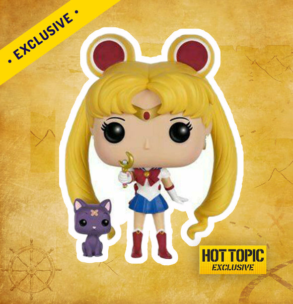 Sailor Moon With Moon Stick & Luna - Hot Topic Limited Edition Exclusive