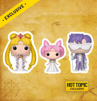 Neo Queen Serenity, Small Lady, & King Endymion (3-Pack) - Hot Topic Limited Edition Exclusive