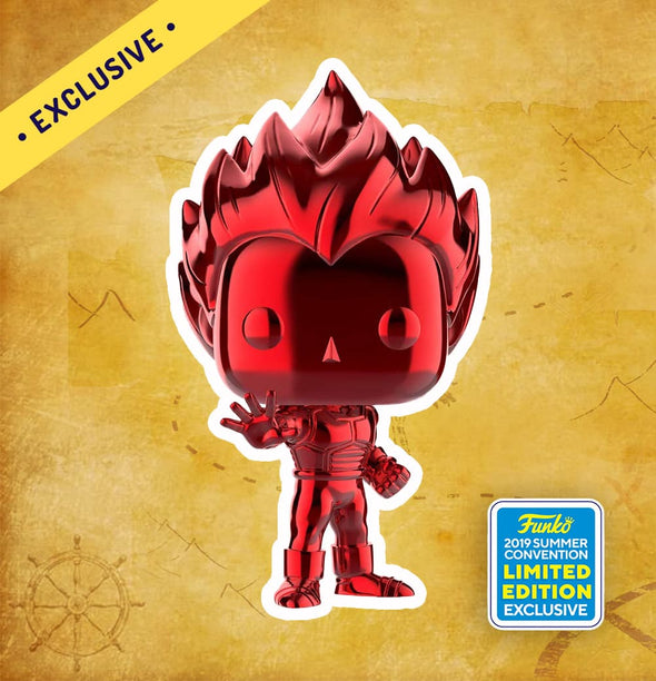 Super Saiyan Vegeta (Red Chrome) - 2019 Summer Convention Limited Edition Exclusive | Collectors Station | Funko Pop, Figpin, Toys and collectible 